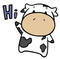 Hi Cow Sticker - Hi Cow Stickers