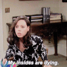 parks and rec april ludgate my insides are dying dead inside dying inside