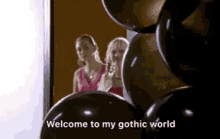 welcome to my gothic world funny black dark