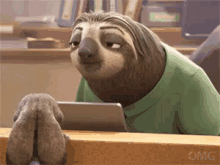 Slowly Setting In GIF - Sloth Zootopia GIFs