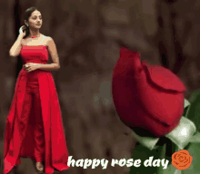 Helly Shah Happy Rose Day GIF - Helly Shah Happy Rose Day In Bloom GIFs