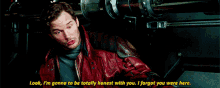 im gonna be honest with you here star lord