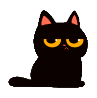 Black Cat Sticker - Black Cat Stickers