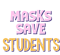 Masks Save Students School Sticker - Masks Save Students Masks School Stickers