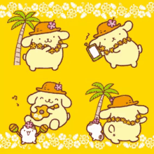 Dancing Pompompurin GIF - Dancing Pompompurin Vacation GIFs