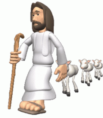 Jesus,sheep,shepherd,walking,gif,animated gif,gifs,meme. 