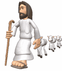 jesus walking