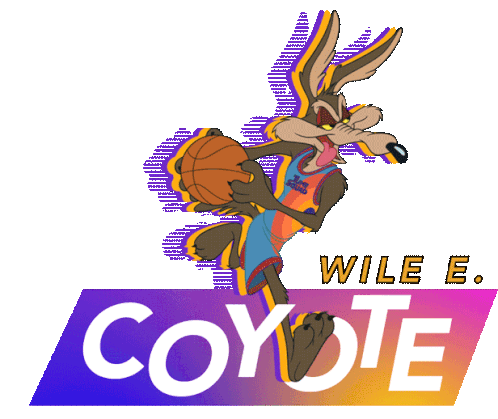 Wile E Coyote Space Jam A New Legacy Sticker - Wile E Coyote Space Jam A New Legacy Basketball Player Stickers