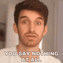 You Say Nothing At All Joey Kidney GIF - You Say Nothing At All Joey Kidney You Hardly Say Anything GIFs