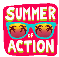 Summer Of Action Raise Fist Sticker - Summer Of Action Raise Fist Summer Stickers