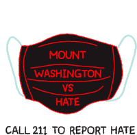 Mount Washington Vs Hate Sticker - Mount Washington Vs Hate La Stickers