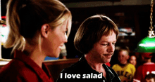 i love salad vegetarian vegan no meat