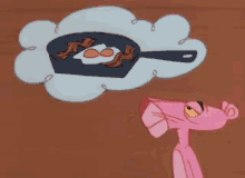 Pink Panther Hungry GIF - Pink Panther Hungry Bacon GIFs