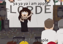 Lorde Lorde Apple GIF - Lorde Lorde Apple South Park Apple GIFs
