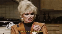 Abfab Free Lunch GIF - Abfab Free Lunch Ill Come GIFs