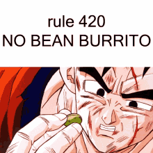 Dragon Ball Z Bean Burrito GIF - Dragon Ball Z Bean Burrito Discord Rules GIFs