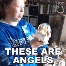 These Are Angels Happily GIF - These Are Angels Happily These Are Guardian Angels GIFs