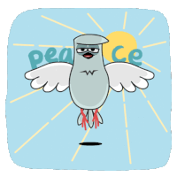 Harmony Pigeon Sticker - Harmony Pigeon Peaceful Stickers