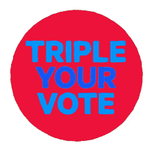 moveon triple your vote vote i voted register to vote