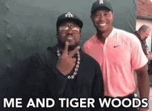 Me And Tiger Woods Whats Up GIF - Me And Tiger Woods Whats Up Hello GIFs