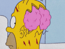 Homer'S Brain - The Simpsons GIF - The Simpsons Homer Simpson Skull GIFs