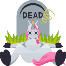 dead unicorn life joypixels death unicorn
