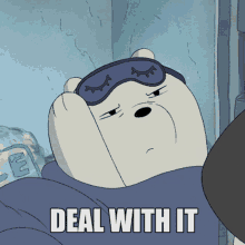 We Bare Bears Deal With It GIF - We Bare Bears Deal With It Ice Bear GIFs