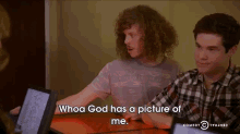 God Has A Picture Of Blake GIF - Blake Workaholics Shocked GIFs