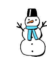 Christmas Snow Sticker - Christmas Snow Man Stickers