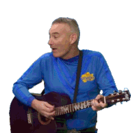 Play Guitar Anthony Field Sticker - Play Guitar Anthony Field The Wiggles Stickers