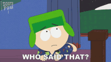 Who Said That Kyle Broflovski GIF - Who Said That Kyle Broflovski South Park GIFs