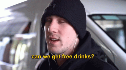 Can We Get Free Drinks Zuckles GIF - Can We Get Free Drinks Zuckles Misfits GIFs