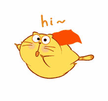 Egg Yolk Cat Happy Kitty GIF - Egg Yolk Cat Happy Kitty Yellow Cat GIFs