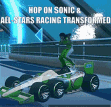 Hop On Sasrt Hop On Sonic Racing GIF - Hop On Sasrt Hop On Sonic Racing Hop On Sonic Allstars Racing Transformed GIFs