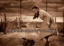 Run Monday Is Coming GIF - Run Monday Is Coming Monday GIFs