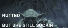 Nutted Sucking GIF - Nutted Sucking Yoda GIFs