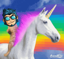 animate me app add your face to a gif riding a unicorn rainbow unicorn add your own face to a gif