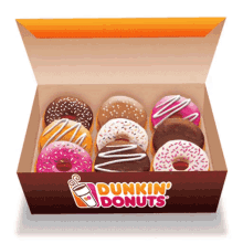 Box Of Donuts GIF - Dunkindonuts Donutday Dd GIFs