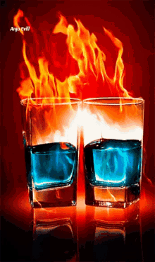 Flames Blue GIF - Flames Blue Fire GIFs