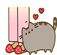 Pusheen Love You Sticker - Pusheen Love You Cat Stickers