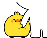 Akirambow Plump Little Chick Sticker - Akirambow Plump Little Chick Spoiled Rabbit Stickers