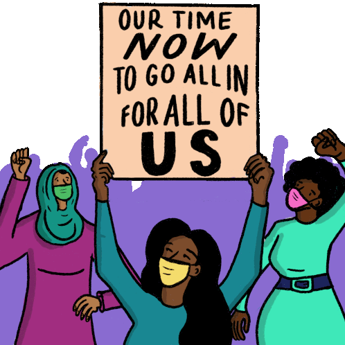 Our Time Now Our Time Now To Go All In For All Of Us Sticker - Our Time Now Our Time Now To Go All In For All Of Us All Of Us Stickers