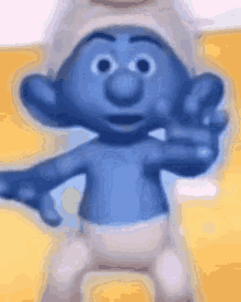 Smurf Dançando Chave Do Meu Coração GIF - Smurf Dançando Smurf Chave Do Meu Coração GIFs