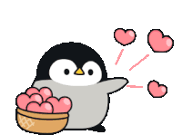 Penguins Love Sticker - Penguins Penguin Love Stickers