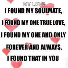 true love soulmate you i found my one and only