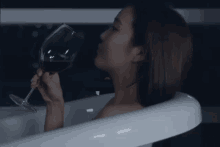 Wine Drinking Relaxation GIF - Wine Drinking Relaxation Relaxing While Drinking GIFs