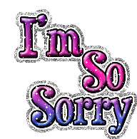 Sorry Im So Sticker - Sorry Im So Glittery Stickers