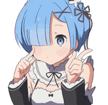 rem transparent sticker fingerspin rezero