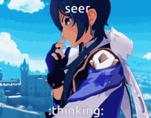 Seer Thinking GIF - Seer Thinking Kaeya GIFs