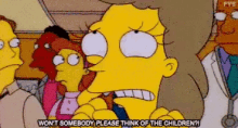 The Simpsons Think Of The Children GIF - The Simpsons Think Of The Children Panic GIFs